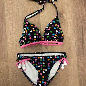 Arizona Jean CO Bikini-Itty, Bitty, Polka Dot-Size Large Top-Medium bottoms-NWOT